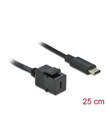 D-ELOCK Keystone Module USB 3.0 C female > USB 3.0 C male with cable
