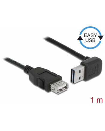 D-ELOCK Cable EASY-USB 2.0-A male up/down angled > USB 2.0-A female extension 1 m