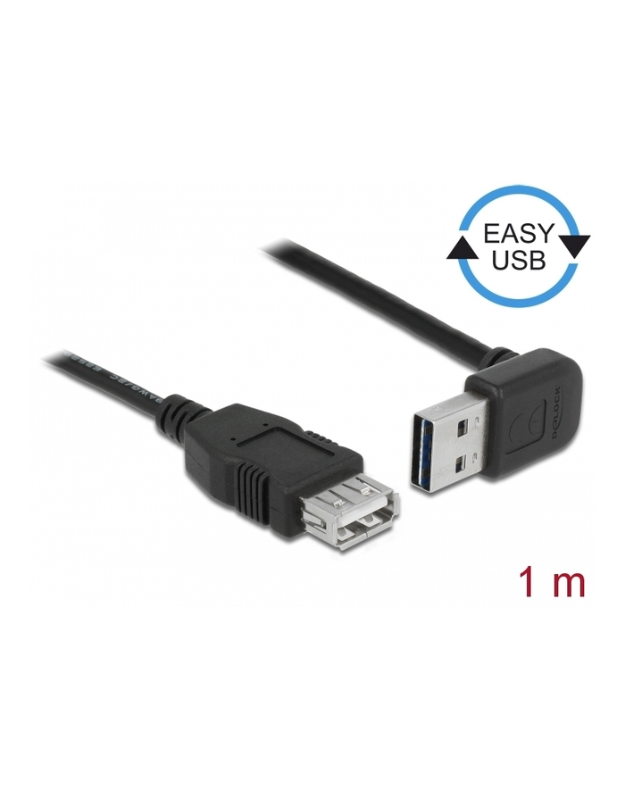 D-ELOCK Cable EASY-USB 2.0-A male up/down angled > USB 2.0-A female extension 1 m główny