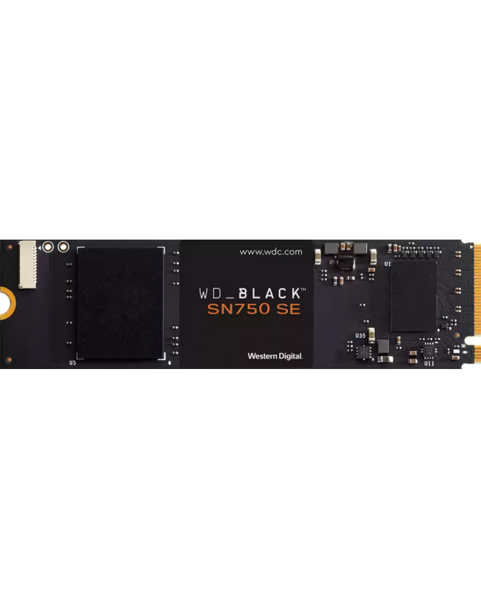 western digital WD Black SSD SN750 SE Gaming NVMe 500GB PCIe Gen4 compatible with PCIe Gen3 M.2 High-Performance NVMe SSD internal single-packed główny