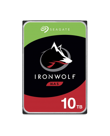 SEAGATE Ironwolf NAS HDD 10TB 7200rpm 6Gb/s SATA 256MB cache 89cm 3.5inch 24x7 CMR for NAS and RAID Rackmount Systems BLK