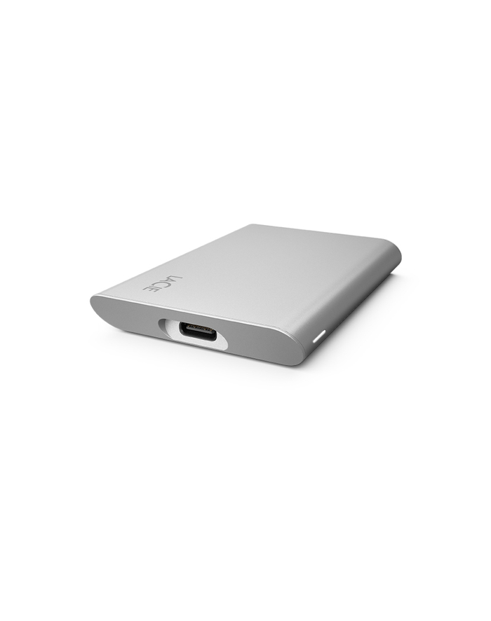 LACIE Portable SSD USB-C 1TB external portable SSD inc rescue service Moon Silver główny