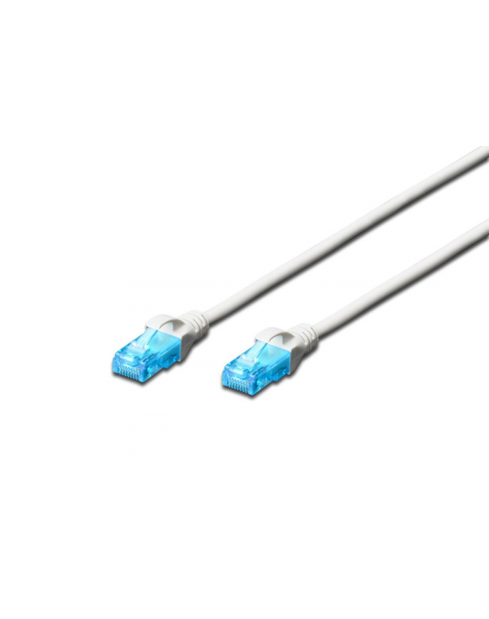 DIGITUS CAT 5e U-UTP patch cable PVC AWG 26/7 length 10m color Kolor: BIAŁY główny