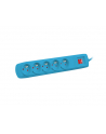 NATEC Bercy 400 1.5m surge protector 5x French outlets blue - nr 11