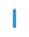 NATEC Bercy 400 1.5m surge protector 5x French outlets blue - nr 9