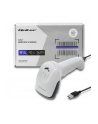 qoltec Czytnik kodów kreskowych 1D | CCD | USB | Biały - nr 3