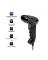 qoltec Laserowy czytnik kodów kreskowych 1D | CCD | USB | Czarny - nr 13
