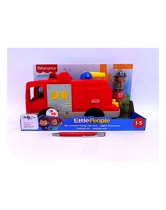 Fisher-Price Little People. Wóz Strażacki Małego Odkrywcy GXR77 MATTEL główny