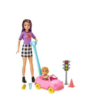 Barbie Lalka opiekunka z autkiem GRP17 FXG94 MATTEL