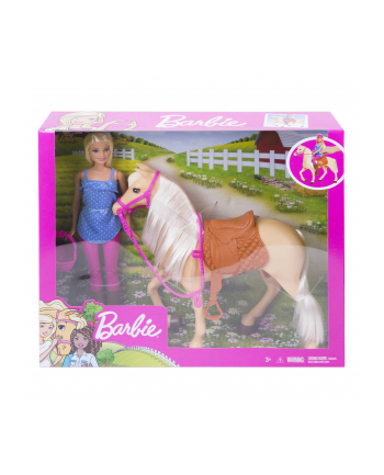 Barbie Lalka z koniem FXH13 p3 MATTEL