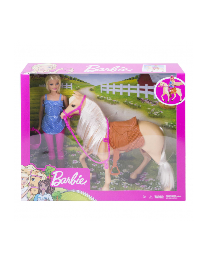 Barbie Lalka z koniem FXH13 p3 MATTEL główny