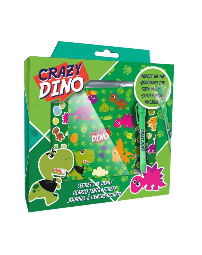 Pamiętnik z magicznym długopisem Crazy Dino KL11013 Kids Euroswan główny
