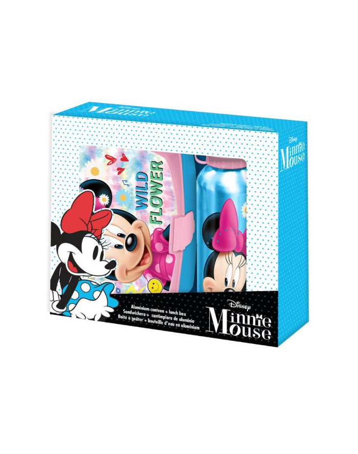 Zestaw Bidon aluminiowy + śniadaniówka Minnie Mouse MN50001 Kids Euroswan główny