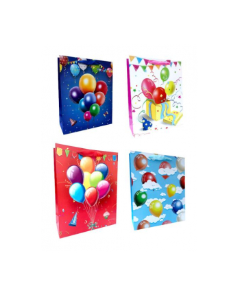 ju-piter Torebka prezentowa urodzinowa, balony 1010A 31x42x12cm p12, cena za 1szt