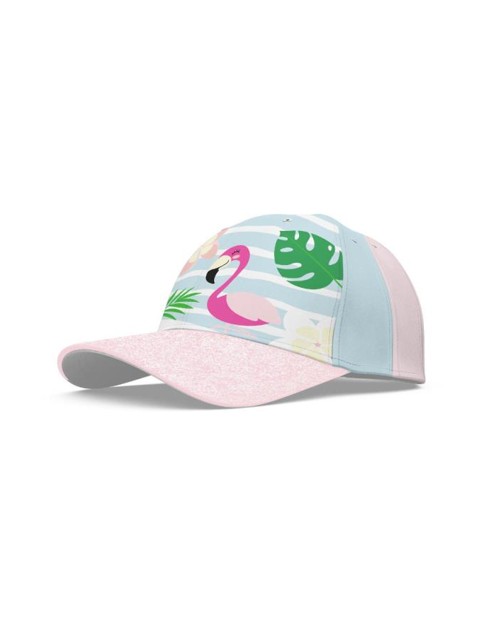 Czapka z daszkiem 52/54 cm Flamingi brokat KL10118 Kids Euroswan główny