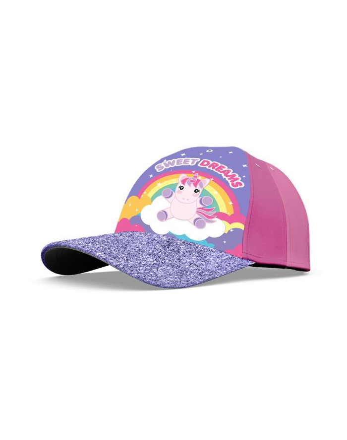 Czapka z daszkiem 52/54 cm Sweet Dreams brokat KL10582 Kids Euroswan główny