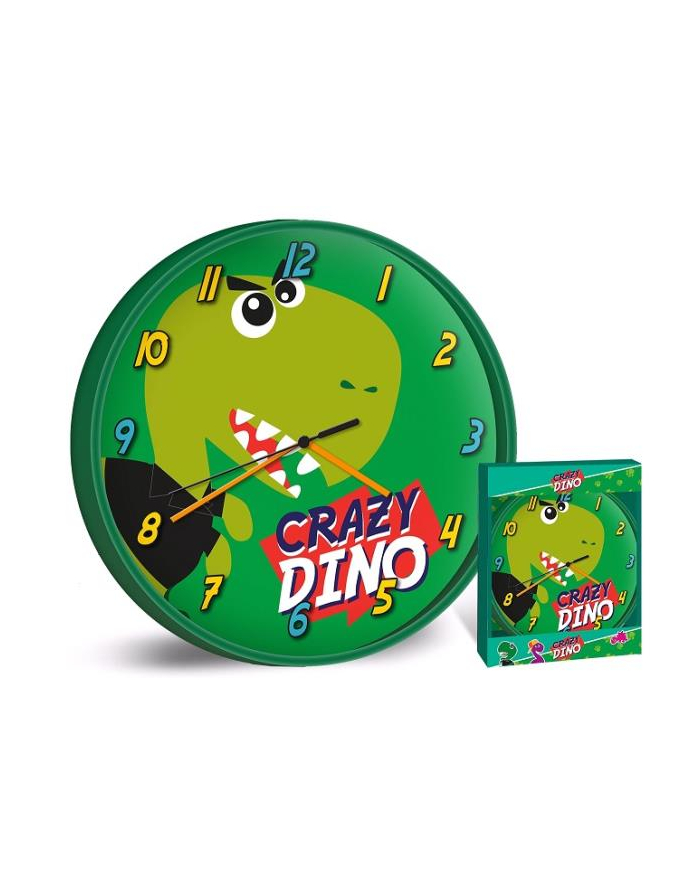 Zegar ścienny 25cm Dinosaurs KL10770 Kids Euroswan główny