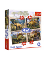 Puzzle 4w1 Ciekawe dinozaury 34383 Trefl - nr 2