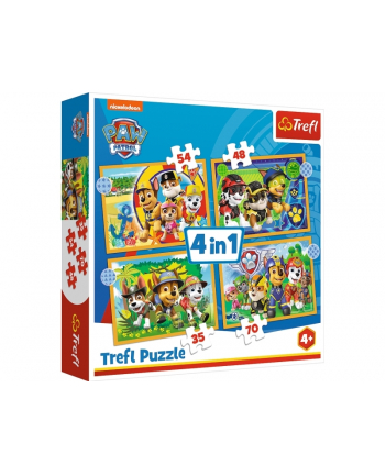 Puzzle 4w1 Wakacyjny Psi Patrol PAW PATROL 34395 Trefl