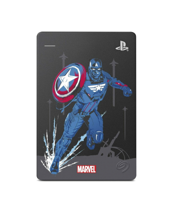 Seagate Game Drive for PS4 2 TB Captain America, External Hard Drive (Black, Micro-USB-B 3.2 Gen 1)