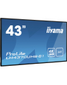 IIYAMA LH4370UHB-B1 43inch VA Super Slim 4K UHD Landscape or Portrait 4000:1 700cd/m2 2xHDMI USB LAN RS232 System Android 9 OS - nr 1