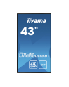 IIYAMA LH4370UHB-B1 43inch VA Super Slim 4K UHD Landscape or Portrait 4000:1 700cd/m2 2xHDMI USB LAN RS232 System Android 9 OS - nr 2