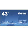 IIYAMA LH4370UHB-B1 43inch VA Super Slim 4K UHD Landscape or Portrait 4000:1 700cd/m2 2xHDMI USB LAN RS232 System Android 9 OS - nr 15