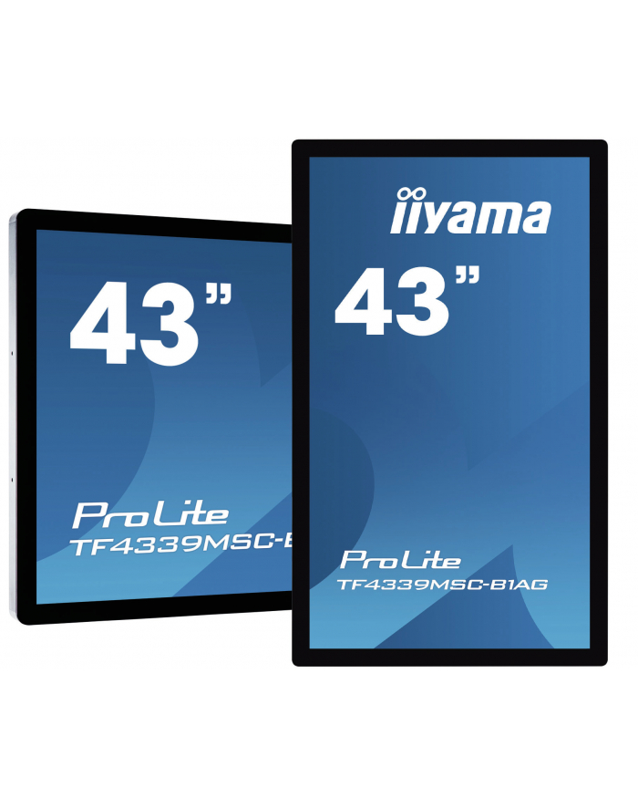iiyama Monitor wielkoformatowy 43 cale TF4339MSC-B1AG,AMVA,HDMIx2,DP,RJ45,IP54,24/7,POJ.12p główny