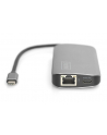 digitus Stacja dokująca USB Typ C 8 portów Dual Monitor portów 4K 30Hz PD 3.0 RJ45 SD microSD HQ aluminiowa - nr 7