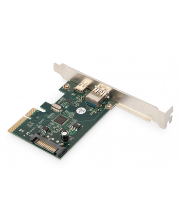 digitus Karta rozszerzeń (Kontroler) USB 3.1 PCI Express USB A/ Typ C 3.1 Gen.2 10Gbps Chipset: ASM1142