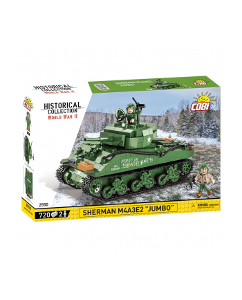 COBI 2550 Historical Collection WWII Czołg Sherman M4A3E2 Jumbo 720 klocków