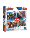 Puzzle 4w1 35,48,54,70el Odważni Avengersi. Avengers 34386 Trefl p8 - nr 1
