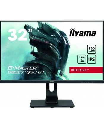 Monitor IIYAMA 31.5'' GB3271QSU-B1 QHD,1ms,IPS,165Hz,HDMI,DP,400cd,FreeSync