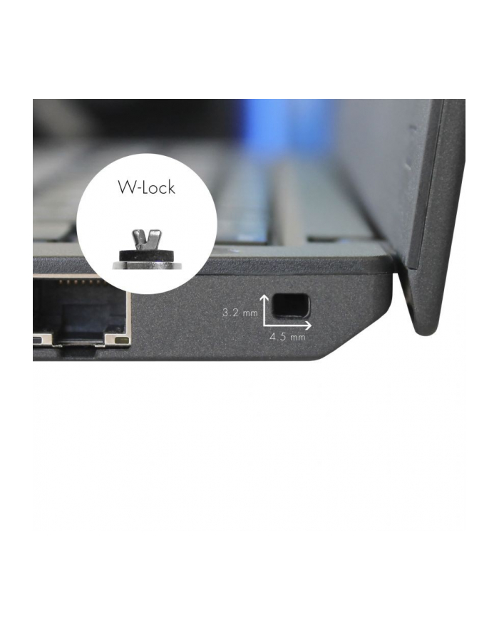 Dicota Security Cable Wedge lock Ultra Slim - keyed główny
