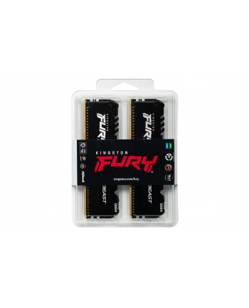 kingston Pamięć DDR4 Fury Beast RGB 32GB(2*16GB)/3733 CL19 1Gx8