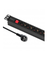 qoltec Listwa zasilajšca do szafy RACK 1U | 16A | PDU | 8xSCHUKO | 2m - nr 7