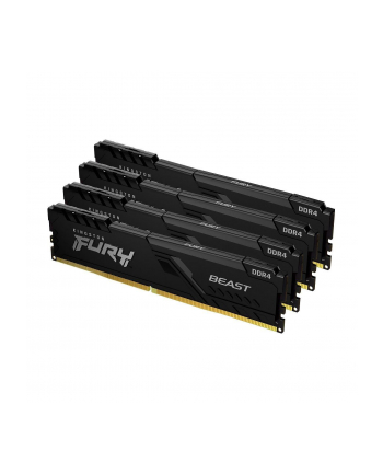 KINGSTON 64GB 3200MHz DDR4 CL16 DIMM Kit of 4 1Gx8 FURY Beast Black