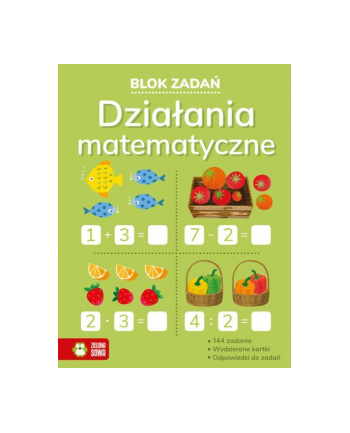 zielona sowa Książka Blok zadań. Działania matematyczne