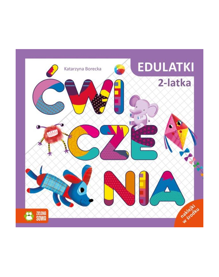zielona sowa Książka Edulatki. Ćwiczenia 2-latka główny