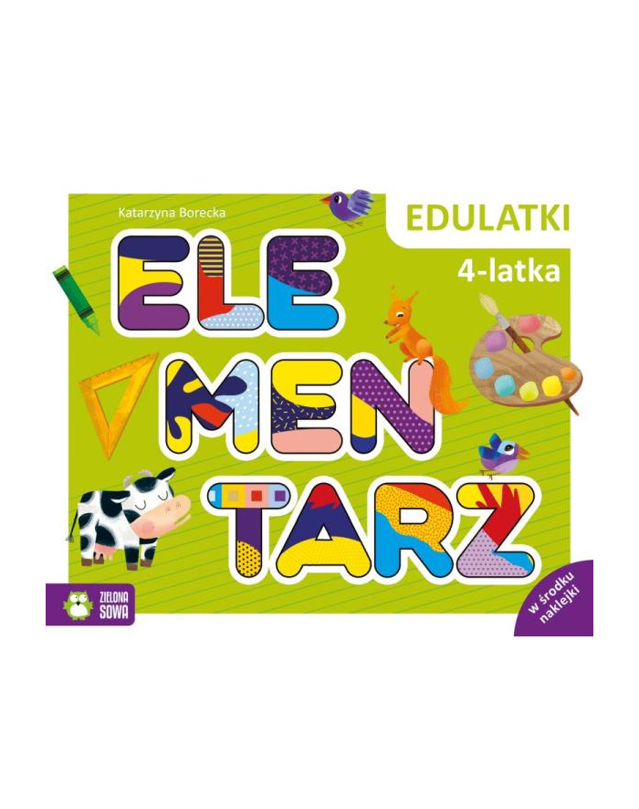 zielona sowa Książka Edulatki. Elementarz 4-latka główny