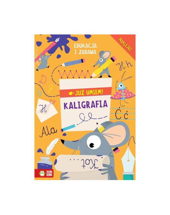 zielona sowa Książka Już umiem. Kaligrafia główny