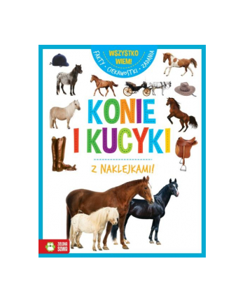 zielona sowa Książka Wszystko wiem! Konie i kucyki