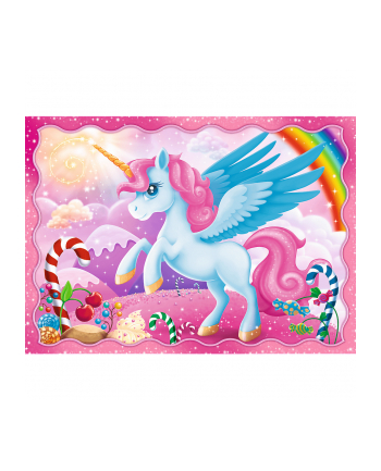 Puzzle 4w1 Jednorożce i magia 34389 Trefl
