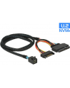 D-ELOCK KABEL SAS MINI HD SFF-8643(M)->U2 SFF-8639(M)+SATA 15 PIN(F) 075M 84821 - nr 6