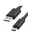 UNITEK USB CABLE USB-A — USB-C 25CM  Y-C480BK - nr 1