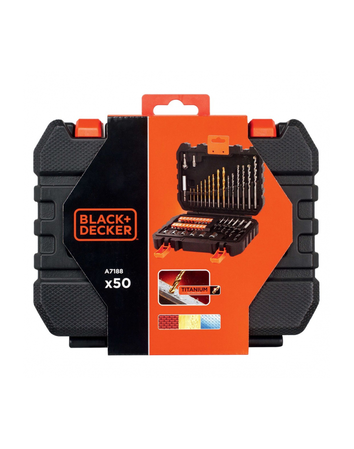 Zestaw wierteł i bitów 50szt A7188-XJ Black+Decker główny