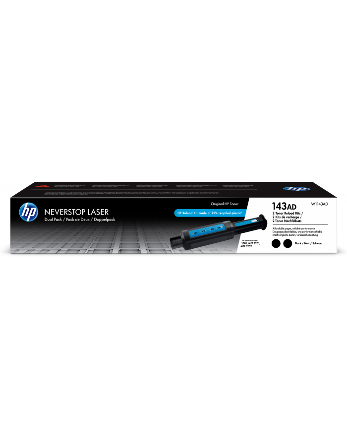 hewlett-packard Toner HP zestaw HP 143AD  HP143AD=W1143AD  zawiera 2 szt czarny W1143A główny