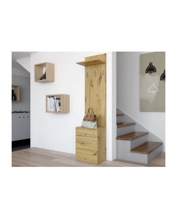 top e shop WIESZAK SZAFKA NA BUTY DUO DĄB ARTISAN