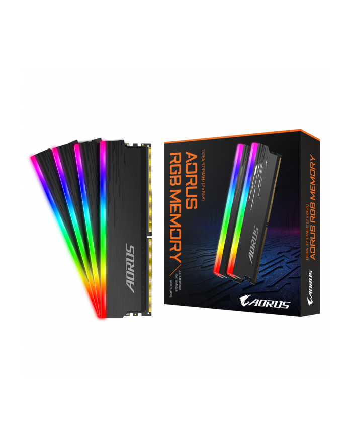 Pamięć DDR4 Gigabyte AORUS RGB 16GB (2x8GB) 3733MHz CL18 1,4V (With Demo Kit) główny