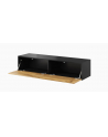cama meble Zestaw VIGO 9 (RTV140+2xREG180) czarny/dąb wotan - nr 5